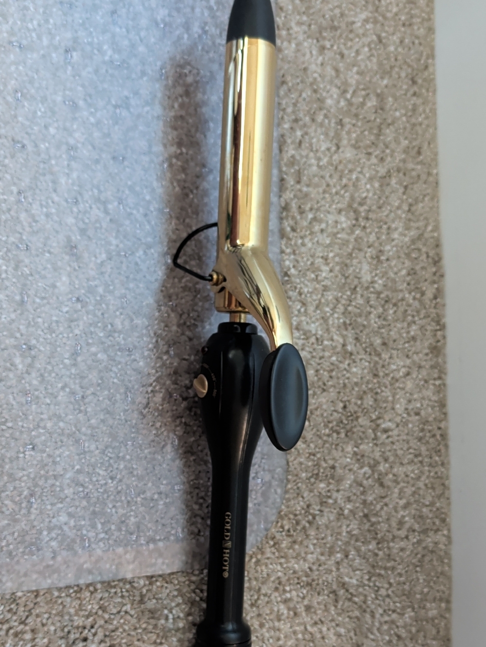 Gold & Black Curling Iron - Women Hair Tools